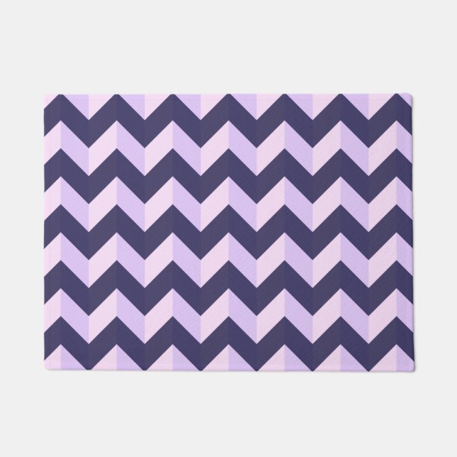 Chevron Violet Fußmatte (Vorderseite)