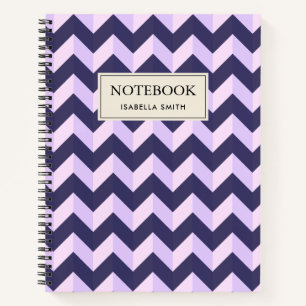 Chevron Violet Notizbuch