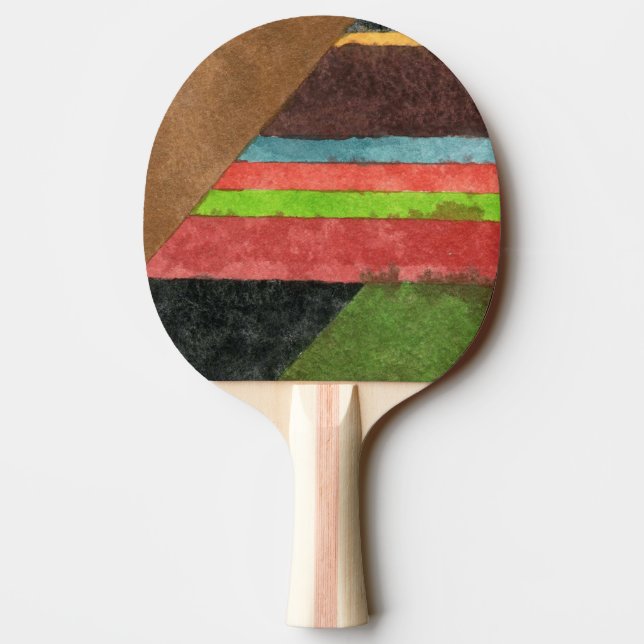 "Chevrons" Abstraktes Design Ping Pong Paddle Tischtennis Schläger (Rückseite)