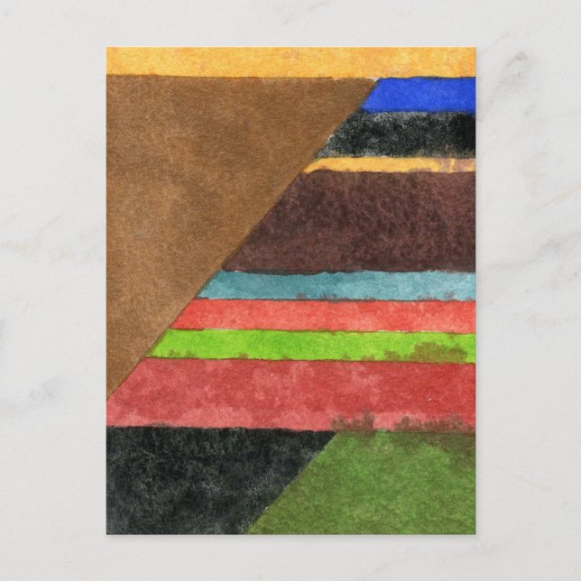 "Chevrons" Abstraktes Design Postkarte (Vorderseite)