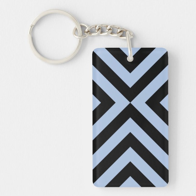 Chevrons bleu clair et noir (Devant)