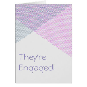 Chevrons croisés, faire-part fiançailles