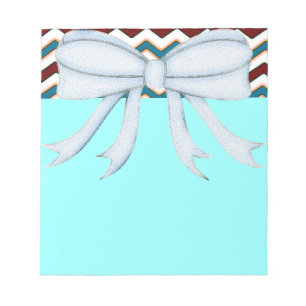 Chevrons Muster Dusche Party Office Destiny Notizblock