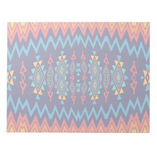 Chevrons und rhombus abstraktes Design Notizblock