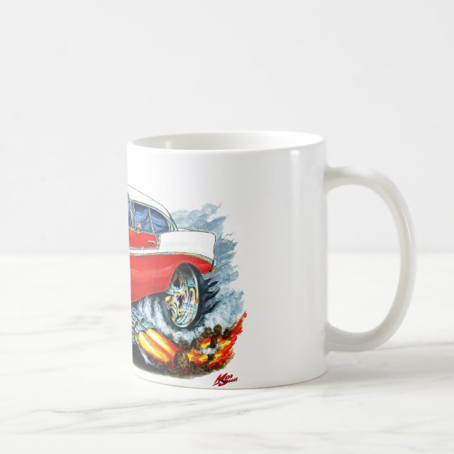 Chevy 150-210 rotes Auto 1956 Kaffeetasse (Rechts)