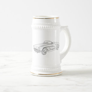Chevy 1958 Korvette Bierglas