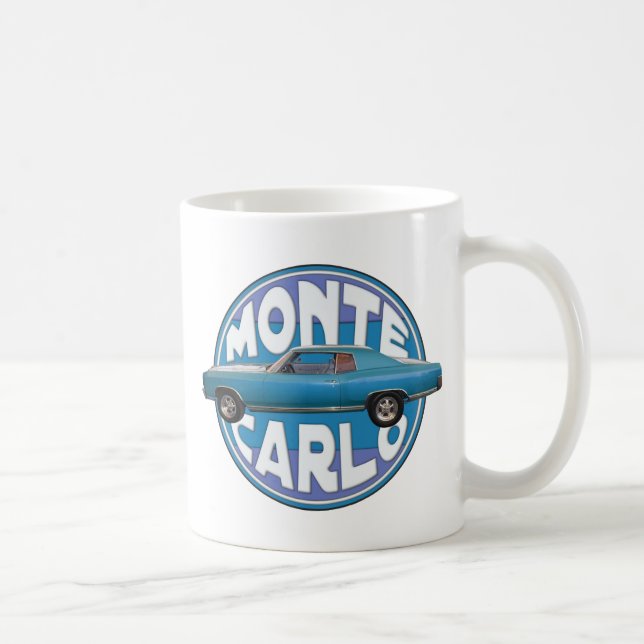 Chevy 1970 Monte Carlo hellblau Kaffeetasse (Rechts)