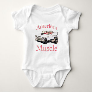 chevy amerikanischer Muskel 55 Baby Strampler