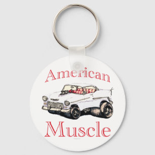 chevy amerikanischer Muskel 55 Schlüsselanhänger