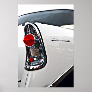 Chevy Bel Air 56 Schwanzlicht Poster