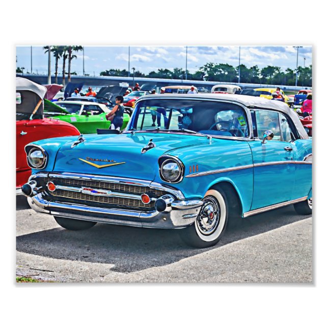 Chevy Bel Air Hotrod Art Fotodruck (Vorne)