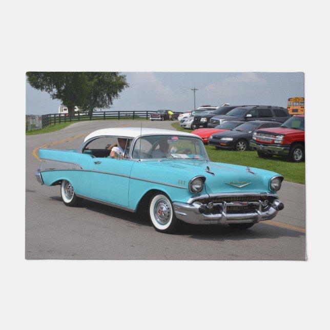 Chevy Bel Air-Tür-Matte 1957 Fußmatte (Vorderseite)