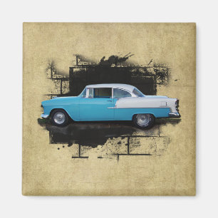 Chevy Bel Air - Voitures classiques - Magnet 1955