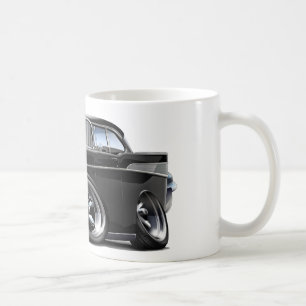 Chevy Belair schwarzes frisiertes Auto 1957 Kaffeetasse