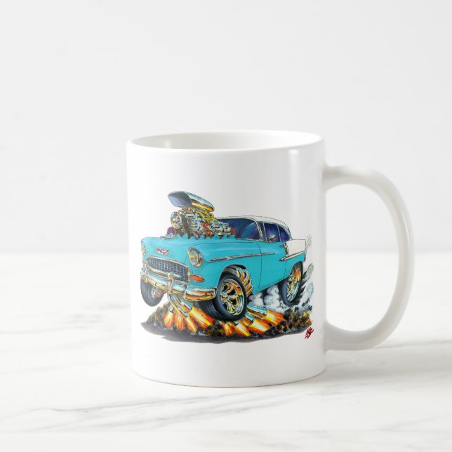 Chevy Belair Türkis-Auto 1955 Kaffeetasse (Rechts)
