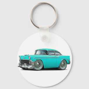 Chevy Belair Türkis-Auto 1956 Schlüsselanhänger