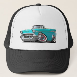 Chevy Belair Türkis-Kabriolett 1957 Truckerkappe