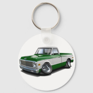 Chevy C10 Grün-Weißer LKW 1970-72 Schlüsselanhänger