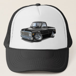 Chevy C10 schwarzer LKW 1970-72 Truckerkappe