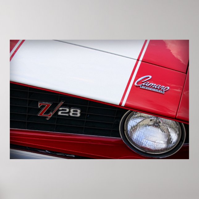 Chevy Camaro Z/28 Red Poster (Vorne)