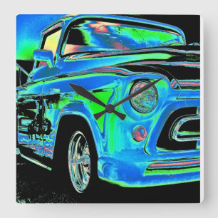 Chevy Clock Quadratische Wanduhr