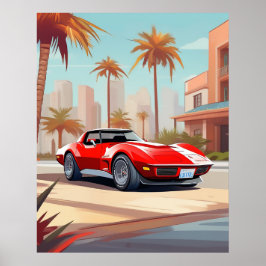 Chevy Corvette Poster