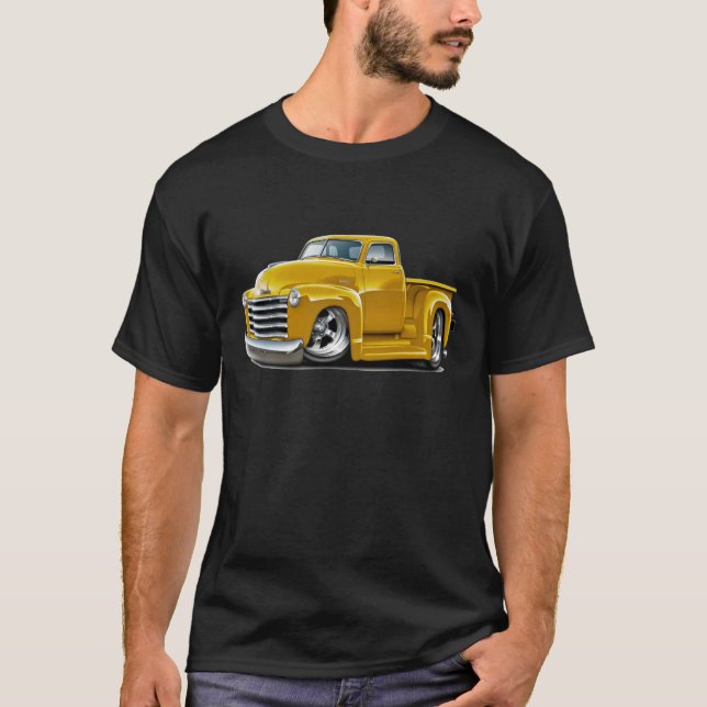 Chevy gelber LKW 1950-52 T-Shirt (Vorderseite)