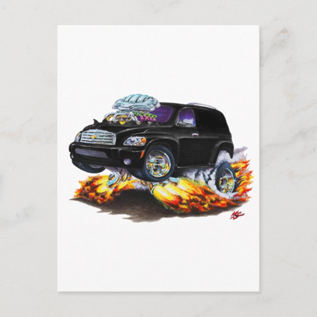 Chevy HHR Black Panel Truck Postkarte (Vorderseite)