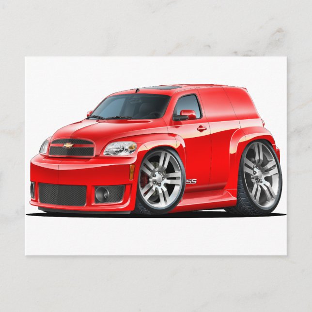 Chevy HHR SS Red Panel Truck Postkarte (Vorderseite)