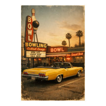 Chevy in der Bowlinghalle - Vintage