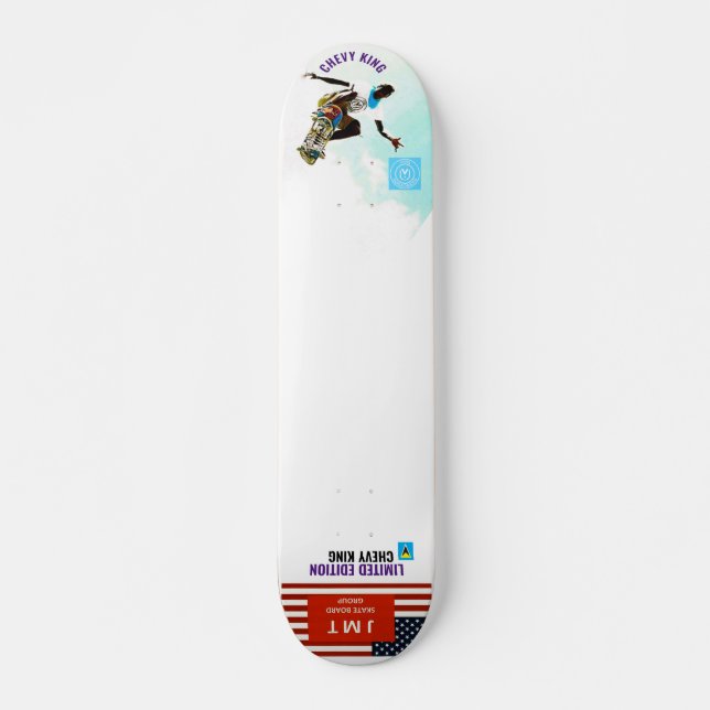 CHEVY KING OFFIZIELL PROJMT 7 3/4" Skateboarddecke Skateboard (Vorne)