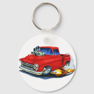 Chevy Lieferwagen-Rot 1957 Schlüsselanhänger