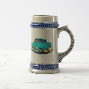 Chevy Lieferwagen-Türkis 1957 Bierglas