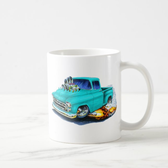 Chevy Lieferwagen-Türkis 1957 Kaffeetasse (Rechts)