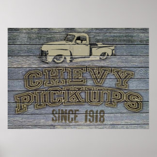 Chevy Lieferwagens Poster