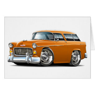 Chevy Nomade-Orangen-Auto 1955
