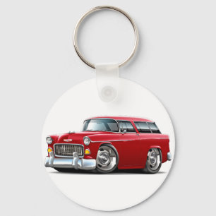 Chevy Nomade-Rot-Auto 1955 Schlüsselanhänger