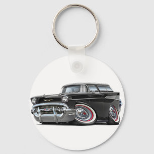 Chevy Nomade-Schwarz-Auto 1957 Schlüsselanhänger