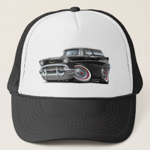 Chevy Nomade-Schwarz-Auto 1957 Truckerkappe