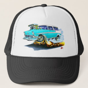 Chevy Nomade-Türkis-Auto 1956 Truckerkappe