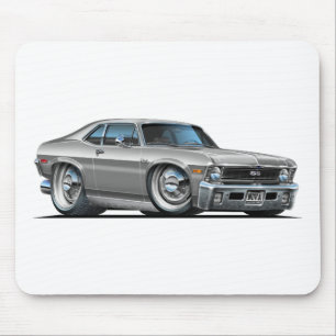 Chevy Nova-Silber-Auto Mousepad