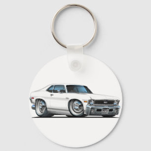 Chevy Nova-Weiß-Auto Schlüsselanhänger