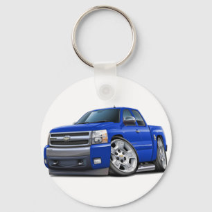 Chevy Silverado Blue Extended Cab Schlüsselanhänger