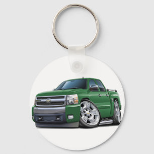 Chevy Silverado Dualcab Green Truck Schlüsselanhänger