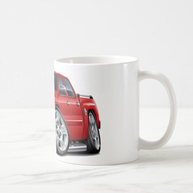 Chevy Silverado Dualcab Rot-LKW Kaffeetasse (Rechts)