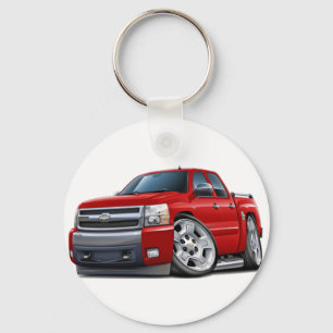 Chevy Silverado Dualcab Rot-LKW Schlüsselanhänger