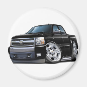 Chevy Silverado schwarzes ausgedehntes Fahrerhaus Magnet