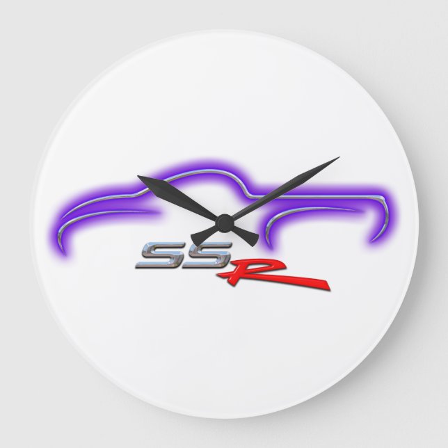 Chevy SSR - Ultra Violet Wall Clock/Large Große Wanduhr (Vorderseite)