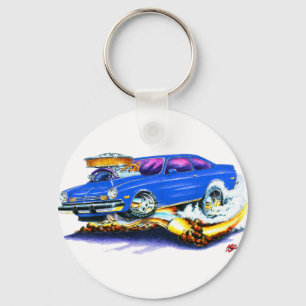 Chevy Vega Blau-Auto Schlüsselanhänger