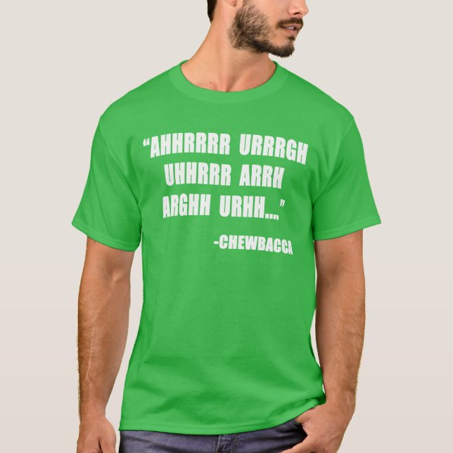 Chewbacca-Zitat-Junge T-Shirt (Vorderseite)